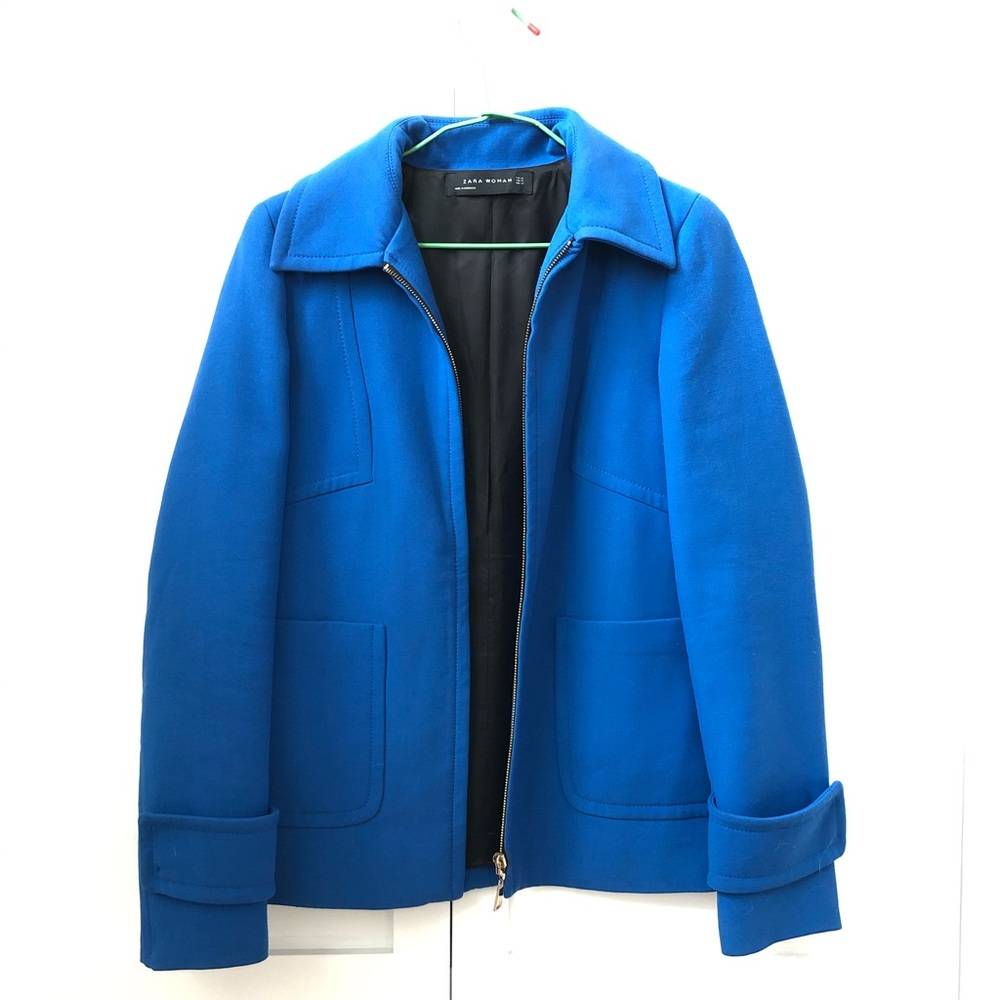 Beautiful Zara jacket in royal blue